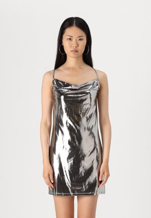 JJXX JXDINA STRAP SHINE DRESS  - Kokteilinė suknelė / vakarėlių suknelė - silver