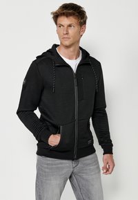 Koroshi Sudadera con cremallera - black