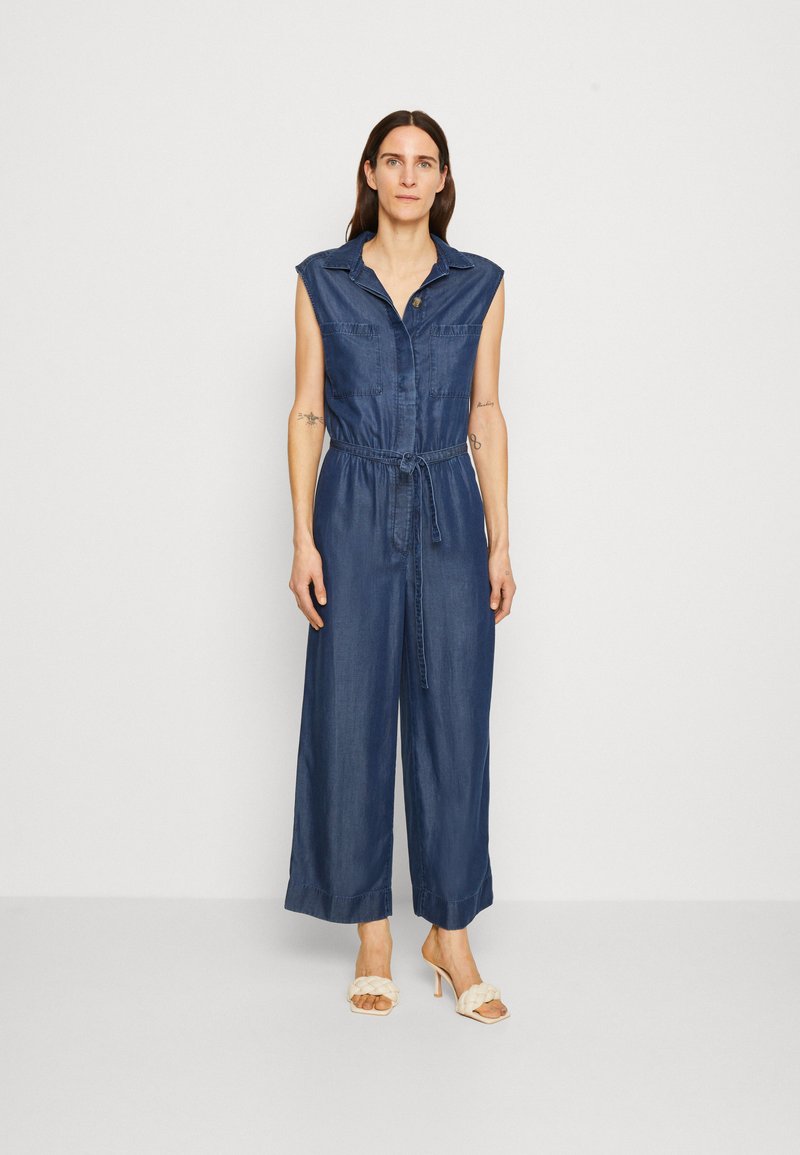 Esprit Collection Jumpsuit blue dark wash/darkblue denim Zalando.de