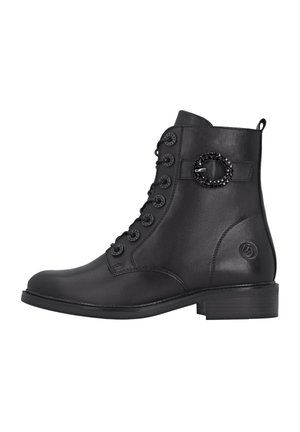 Lace-up ankle boots - schwarz