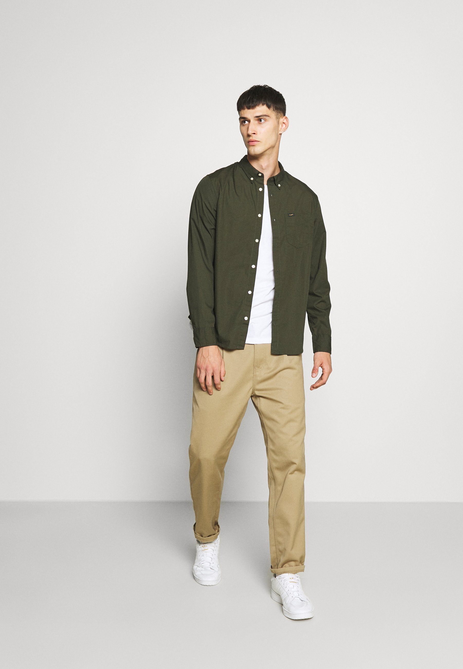 Lee BUTTON DOWN Skjorta serpico green Zalando.se Lee Vinterjacka serpico green Zalando.se