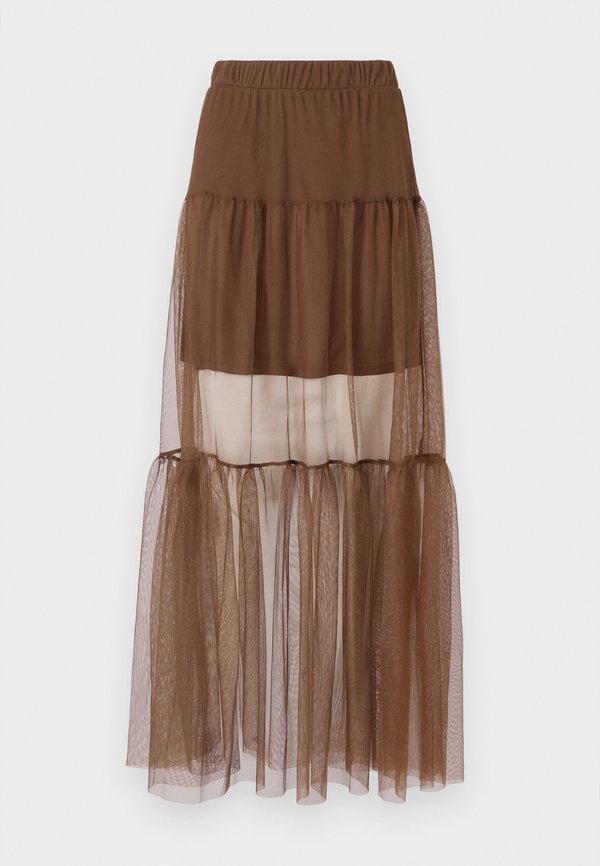 ONLTULLA LONG SKIRT BOX - Maxi skirt - rain drum4