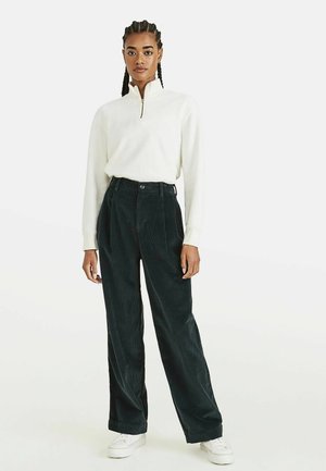 STRAIGHT FIT - Trousers - magical forest green