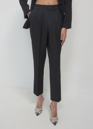 Calliope TINTA UNITA - Stoffhose - ultrablack