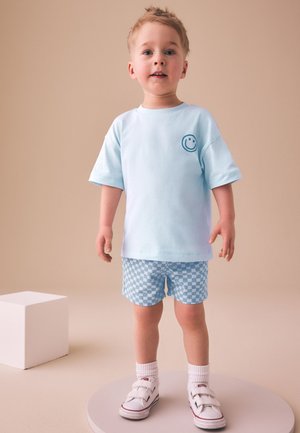 Next, REGULAR FIT - SHORT SLEEVE SET - Shorts - blue checkerboard