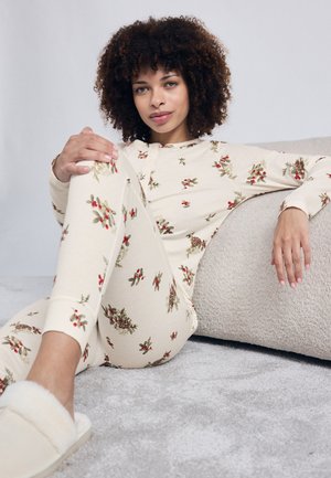 HENLEY - Nachtwäsche Set - light white