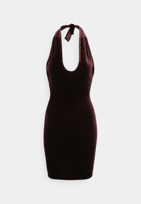 Nly by Nelly TWIST NECK DRESS - Vestido de cocktail / Vestido de festa - brown