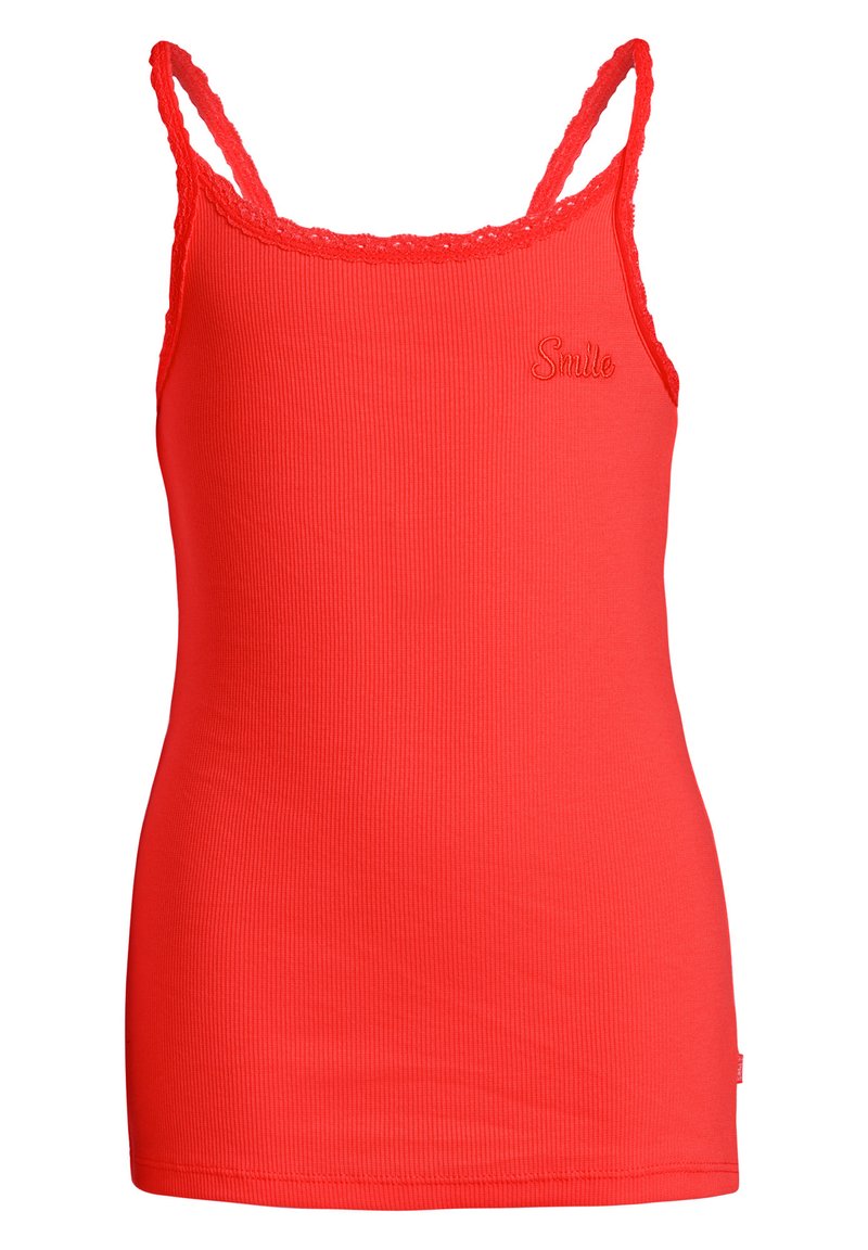Kinder T-Shirts | WE Fashion MIT SPITZE Top bright red/rot-metallic - GG37253 Kinder T-Shirts | WE Fashion MIT SPITZE Top bright red/rot-metallic - GG37253