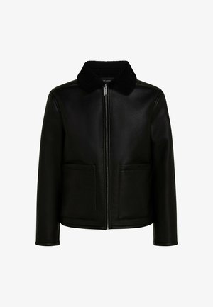 KARL LAGERFELD, REVERSIBLE - Veste en similicuir - black