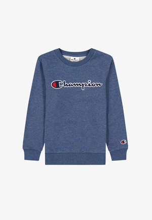 CHAMPION LOGO - Sweater - mottled dark blue