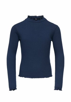 ONLY GIRLS, TOP KOGFRANSISKA TOP - Langærmet T-shirt - navy blazer