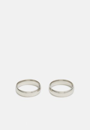 Only & Sons ONSCALEB  UNISEX 2 PACK - Δαχτυλίδι - silver-coloured