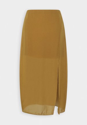 Weekday CRINKLE SKIRT - Jupe trapèze - brown