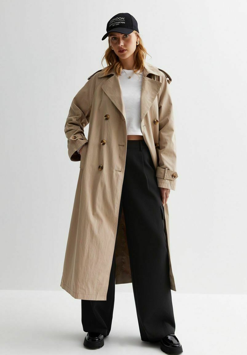 New Look BELTED LONGLINE Trenchcoat stone/stein Zalando