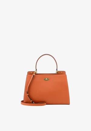Pourchet, SAC PORTÉ MAIN EN CUIR DE VACHETTE - TRIANON - Sac à main - orange