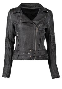 Morgan Imitatieleren jas - grey