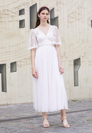 SWEETHEART BODICE ANKLE GOWN - Occasion wear - powder pink/white