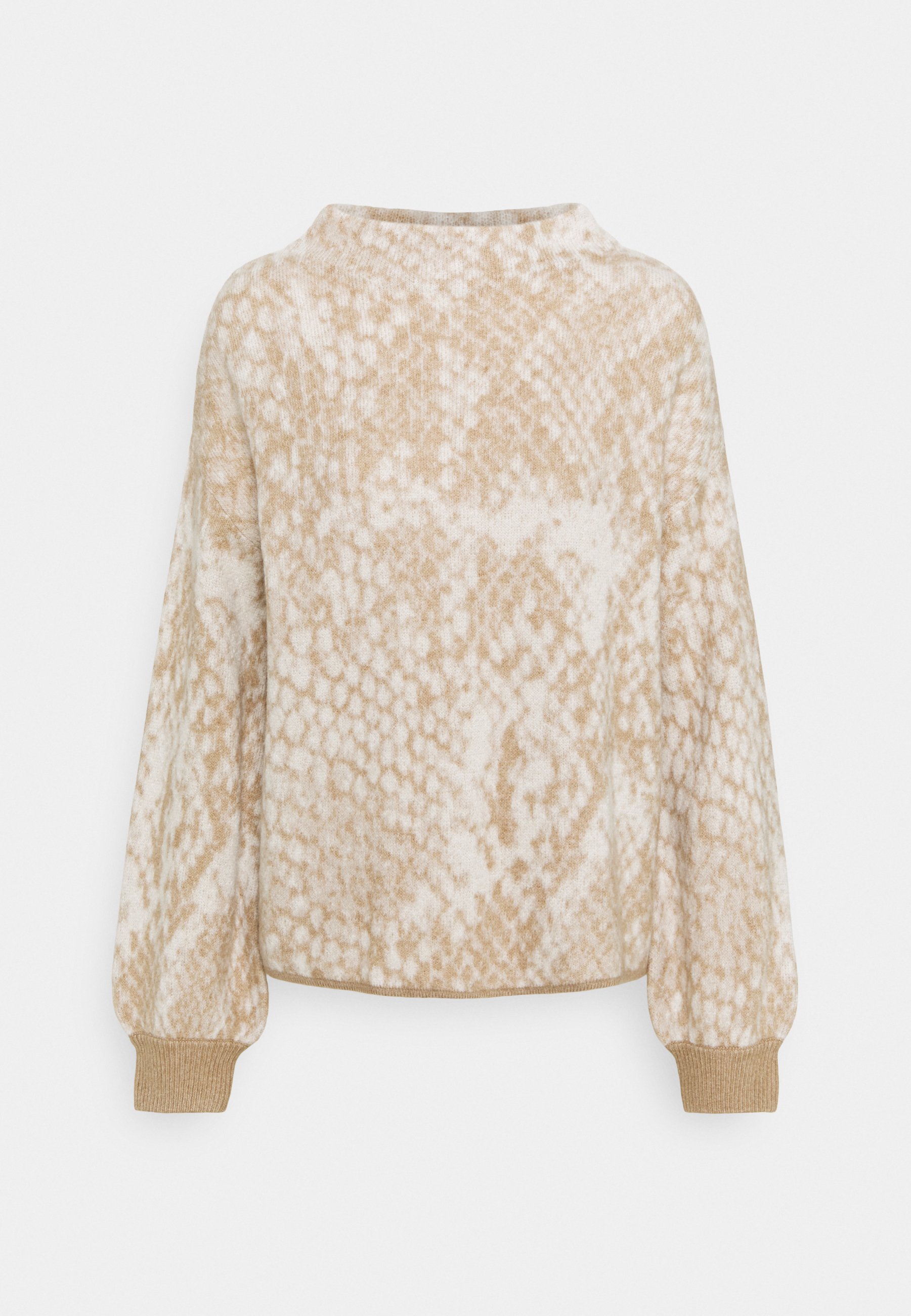 Opus PNAKE Stickad tröja macadamia Zalando.se Opus HAYO Tunn jacka creamy camel Zalando.se