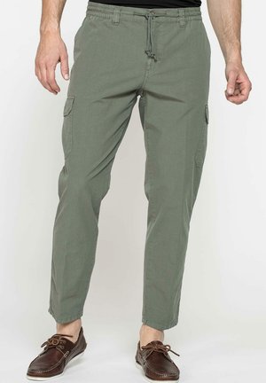 Carrera Jeans CHINO DRAWSTRING SIDE POCKETS - Pantaloni cargo - verde