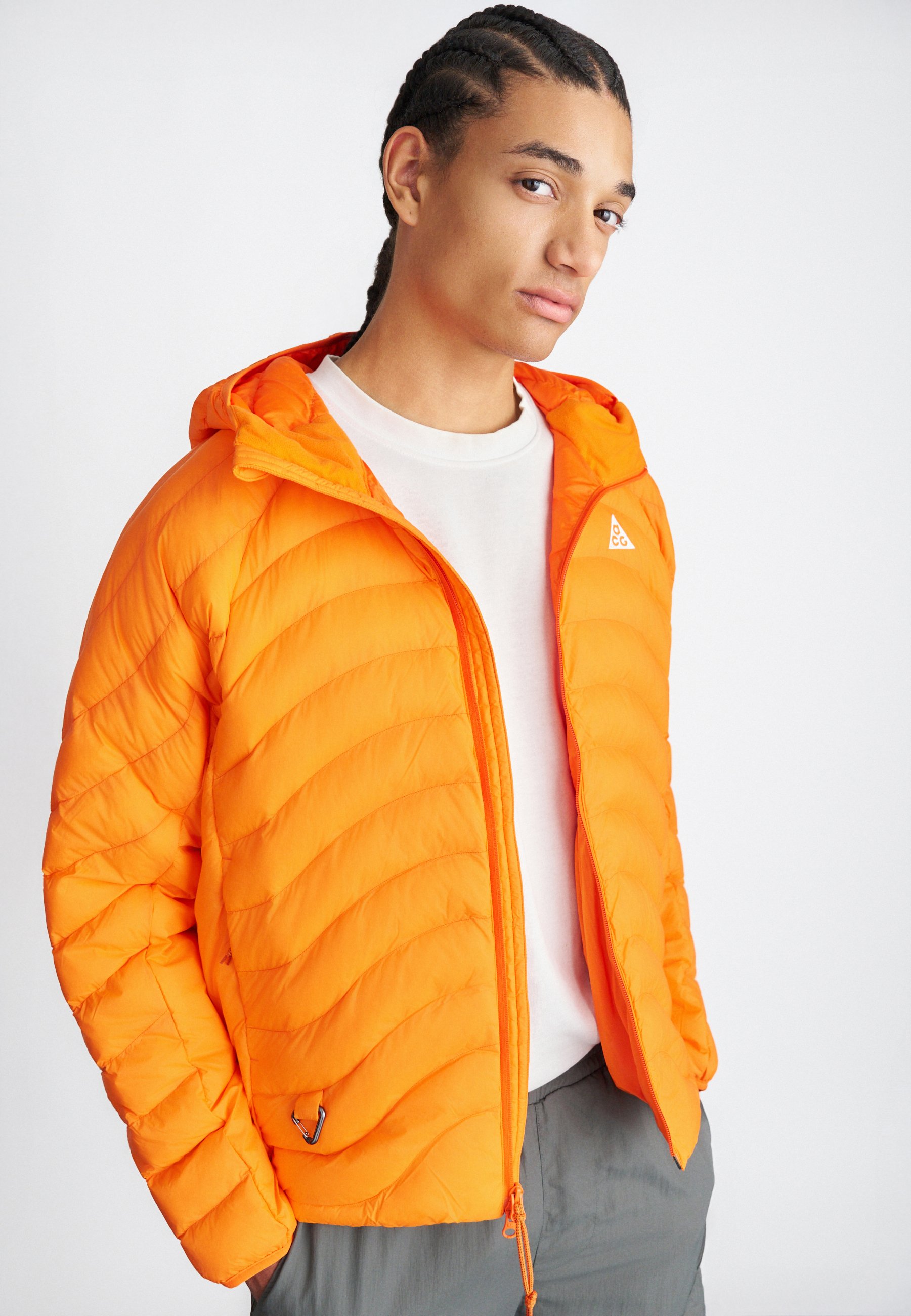 Nike ACG Outdoor jacket - orange/white/orange - Zalando