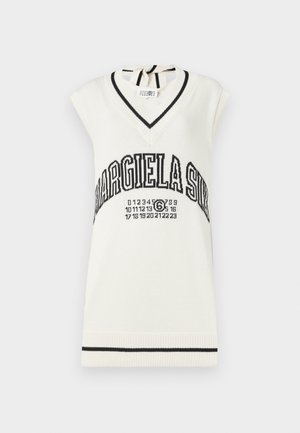 MM6 Maison Margiela MINI DRESS - Strickkleid - off white