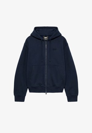 PULL&BEAR, HOODED ZIP-UP - SCUBA JACKET - Zip-up sweatshirt - dark blue
