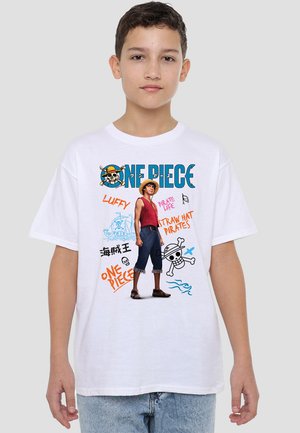 ONE PIECE LUFFY PIRATE LIFE - Print T-shirt - white