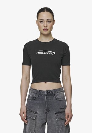 BABY TEE - T-shirts med print - washed black