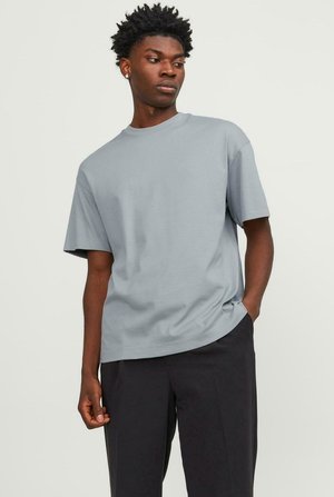 Jack & Jones 2ER-SET RUNDHALS DROPPED SHOULDER  - Basic T-shirt - grau