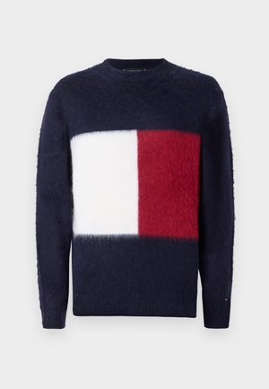 BLEND BIG FLAG CREW NECK UNISEX - Vesta - desert sky