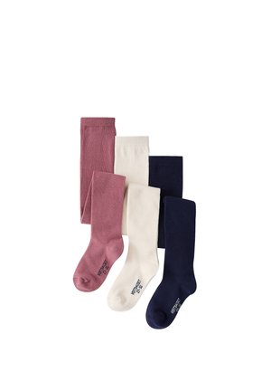 Vertbaudet, VERTBAUDET PACK OF 3 PAIRS OF TIGHTS FOR GIRLS - Strumpfhose - mauve