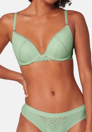 AURA SPOTLIGHT - Triangle bra - silky green