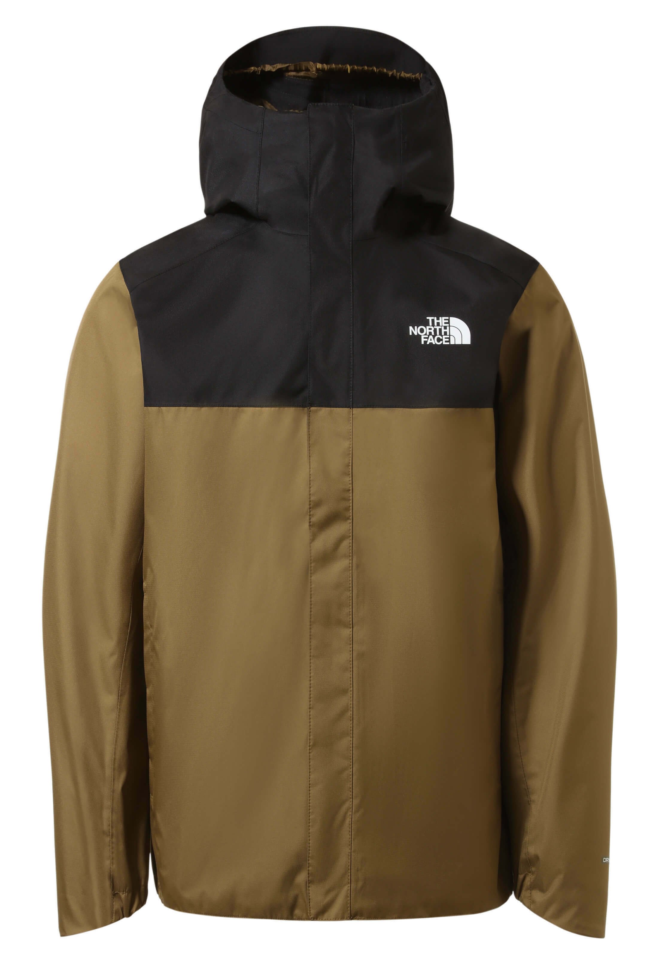 north face brown rain jacket