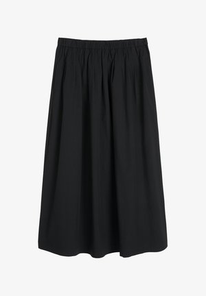 Marc O'Polo, SKIRT, MIDI LENGTH, PLEATED, ELASTIC WAISTBAND - Maksiseelik - black