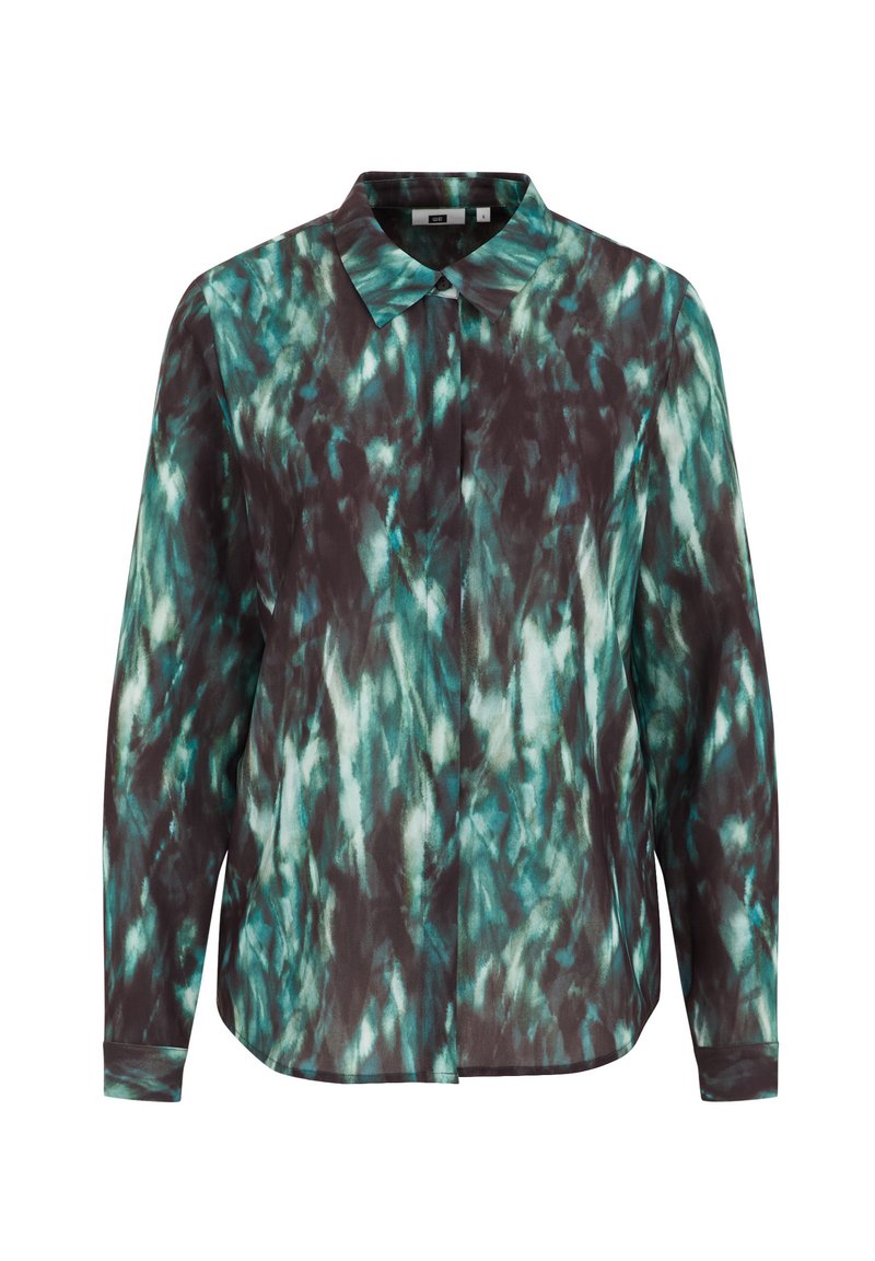 WE Fashion Overhemdblouse lichtgroen gemêleerd WE Fashion Overhemdblouse lichtgroen gemêleerd