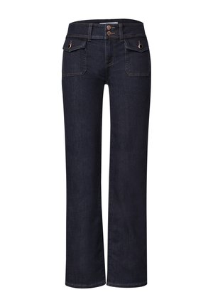 Street One, MID WAIST STRAIGHT LEG JEANS IM CASUAL FIT - Jean droit - rinse washed