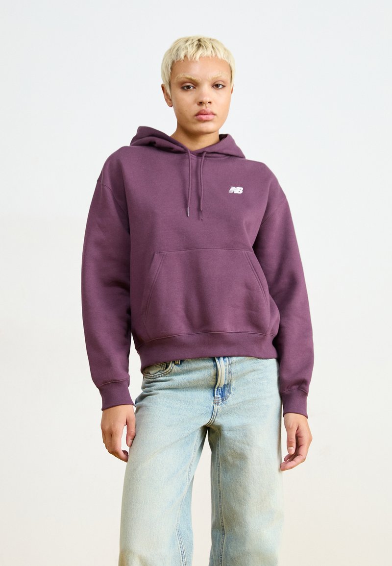 New Balance SPORT ESSENTIALS HOODIE - Ikdienas džemperis - plum brown