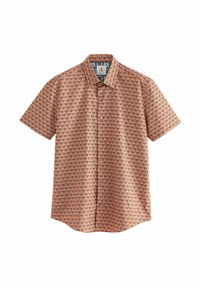 SHORT SLEEVE -  REGULAR FIT - Pluus - terracotta brown floral block