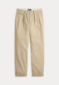 PLEATED - Chino - washed classic khaki