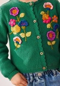 Next FLORAL EMBROIDERED - REGULAR FIT - Cardigan - green