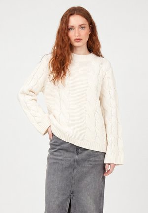 DreiMaster, DREIMASTER SWEATER - Striktrøje - offwhite