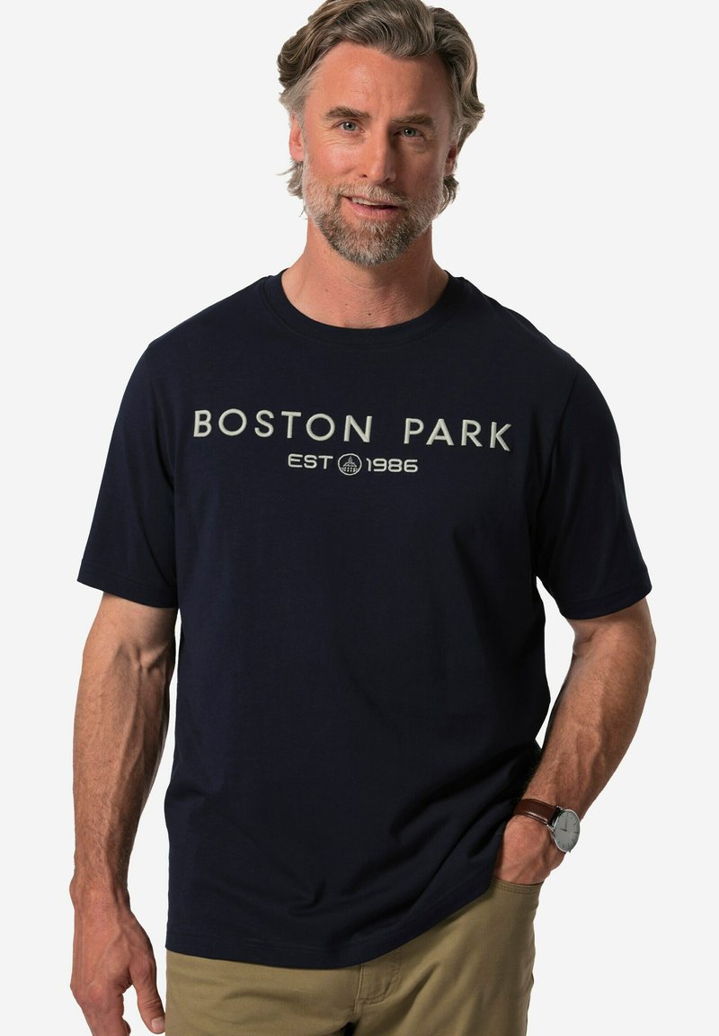 BOSTON PARK HALBARM KLEINER STICK - T-shirt med print - navy blue