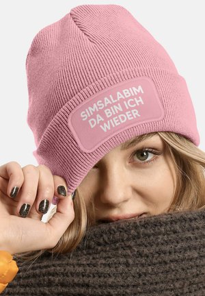 MoonWorks MIT PATCH MIT SPRUCH SIMSALABIM - Beanie - rosa