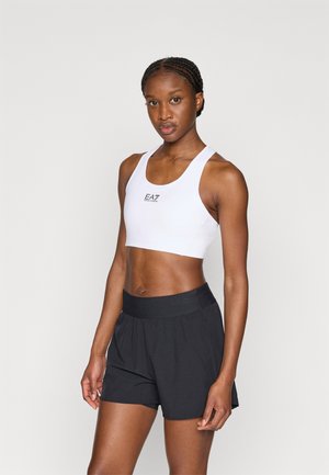 BRA MEDIUM SUPPORT - Sutien sport cu susținere medie - white