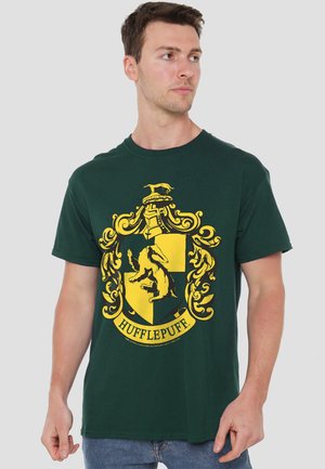 Cotton Soul, HARRY POTTER HUFFLEPUFF CREST - Print T-shirt - dark green