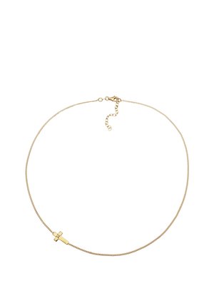 KREUZ MIT KRISTALLEN VON SWAROVSKI - Halskette - gold-coloured