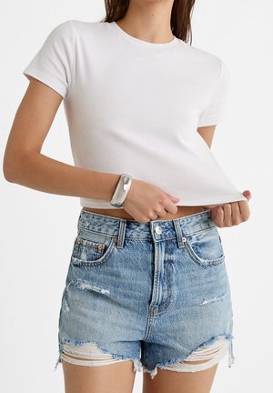 Stradivarius, Short en jean - dark blue