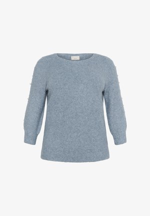 Kaffe Curve LETTY - Strickpullover - windward blue melange