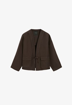 Massimo Dutti, Leichte Jacke - dark brown