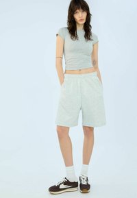Bershka - Tracksuit bottoms - dark grey Thumbnail Image 1